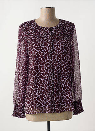Chemisier tissage crêpe manches longues rouge STREET ONE femme