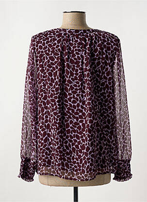 Chemisier tissage crêpe manches longues rouge STREET ONE femme