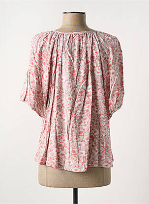 Blouse imprimé fleurs manches courtes rose BROADWAY femme
