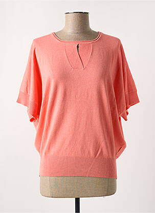 Pull stretch manches 3/4 rose BROADWAY femme