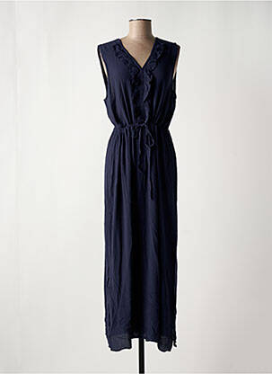 Robe longue bleu ICHI femme