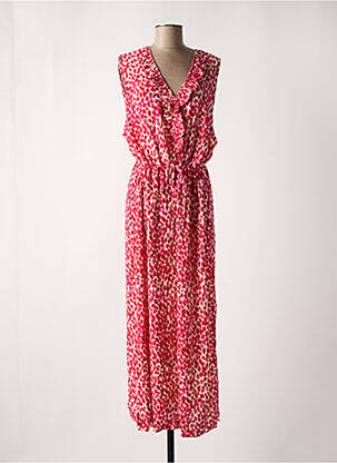 Robe longue rose ICHI femme