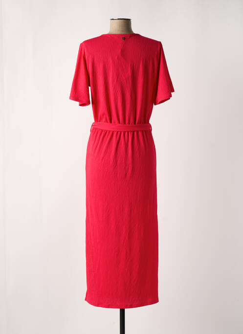 Robe longue manches courtes manches courtes rouge GARCIA femme