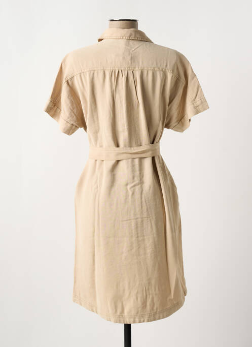 Robe courte manches courtes manches courtes beige GARCIA femme