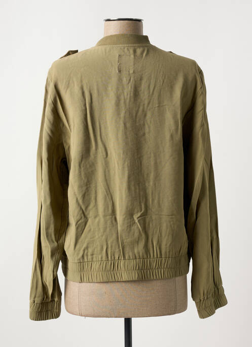 Blouson col v vert GARCIA femme