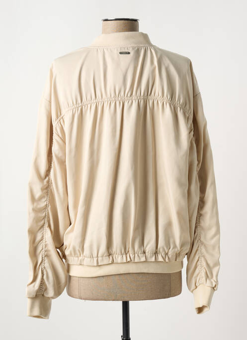 Blouson effet matière satinée beige GARCIA femme