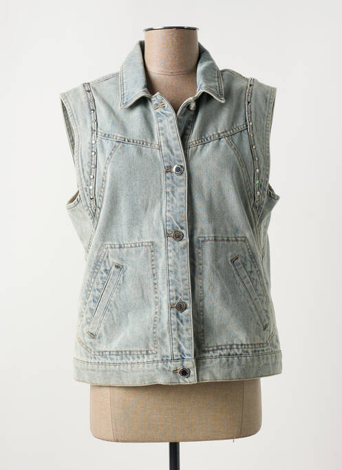 Veste casual poches bleu MORGAN femme
