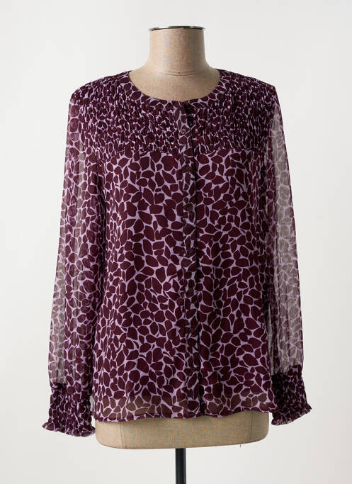 Chemisier tissage crêpe manches longues rouge STREET ONE femme