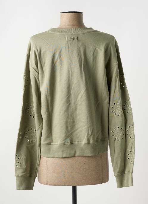 Sweat-shirt stretch manches longues vert DEELUXE femme