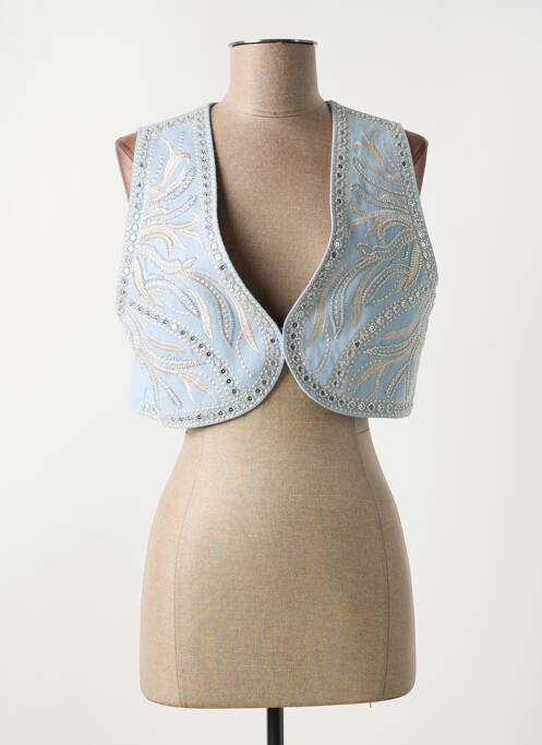 Gilet sans manche bleu GOLDEN LIVE femme