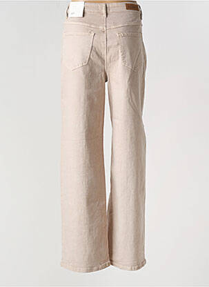Jeans coupe droite stretch taille normale beige ICHI femme