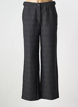 Pantalon droit fermeture zippée sous rabat boutonné taille normale gris WHITE STUFF femme