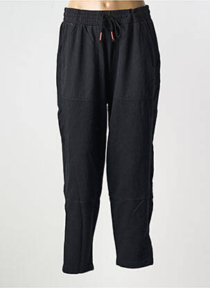 Pantalon droit tissage popeline taille normale noir WHITE STUFF femme
