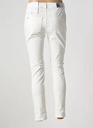Pantalon slim tissage popeline taille normale blanc STREET ONE femme