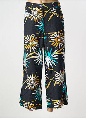 Pantalon large fermeture zippée sous rabat boutonné taille normale noir WHITE STUFF femme