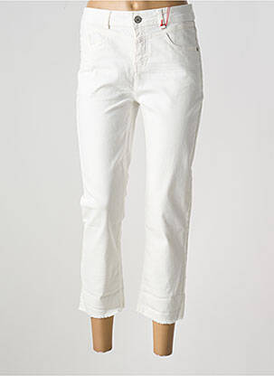 Pantalon 7/8 stretch taille normale blanc STREET ONE femme