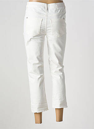 Pantalon 7/8 stretch taille normale blanc STREET ONE femme