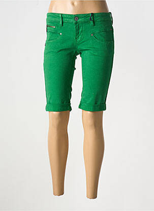 Bermuda taille normale taille normale vert FREEMAN T.PORTER femme
