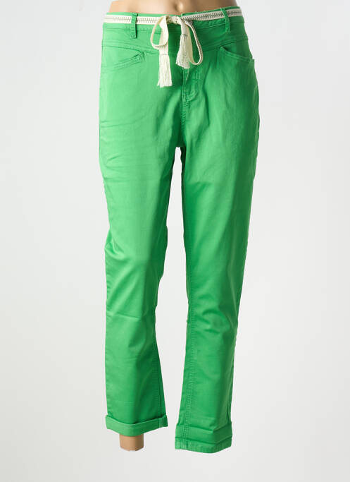 Pantalon droit vert GEISHA pour femme