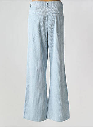 Pantalon flare coupe évasée bleu GEISHA femme