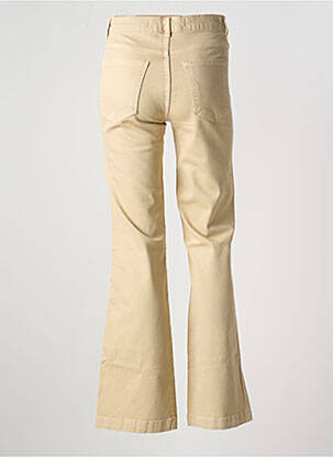 Pantalon flare coupe évasée beige GEISHA femme