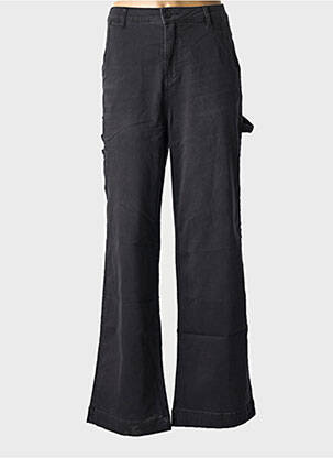 Pantalon flare coupe évasée noir GEISHA femme