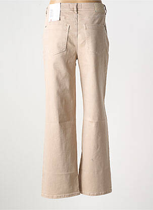 Pantalon droit fermeture zippée sous rabat boutonné beige STREET ONE femme