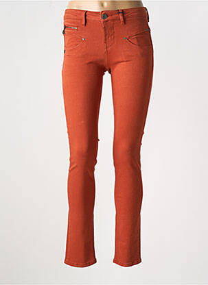 Pantalon slim poches orange FREEMAN T.PORTER femme
