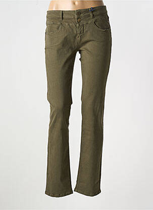 Pantalon slim poches vert FREEMAN T.PORTER femme