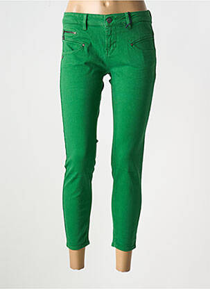Pantalon slim poches vert FREEMAN T.PORTER femme