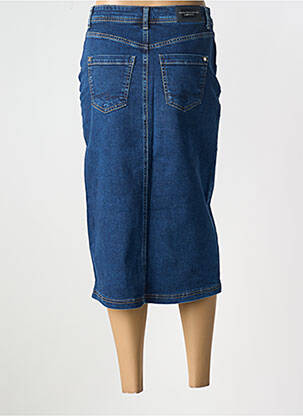 Jupe longue coupe droite bleu STREET ONE femme