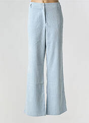 Pantalon flare bleu GEISHA pour femme seconde vue