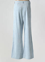 Pantalon flare bleu GEISHA pour femme seconde vue