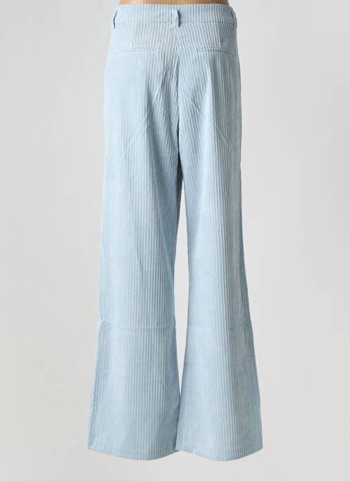 Pantalon flare bleu GEISHA pour femme