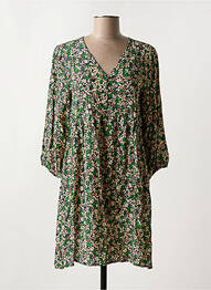 Robe courte manches longues manches longues vert FREEMAN T.PORTER femme