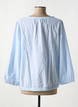Blouse col rond manches longues bleu STREET ONE femme