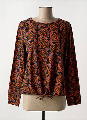 Blouse imprimé fantaisie manches longues noir WHITE STUFF femme