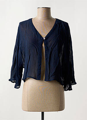 Veste casual coupe cintrée bleu AGATHE & LOUISE femme