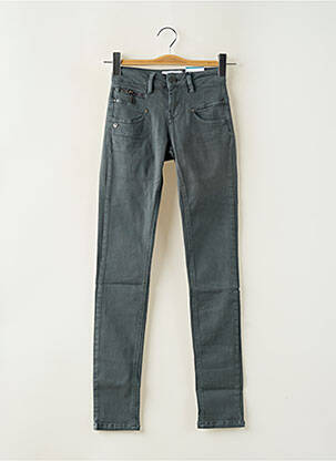 Pantalon slim tissage popeline taille normale gris FREEMAN T.PORTER femme