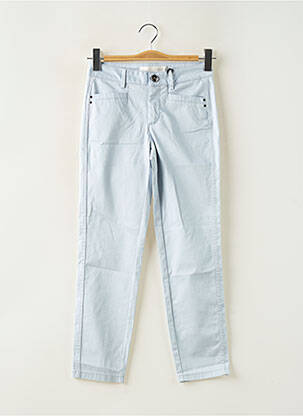 Pantalon slim tissage popeline taille normale bleu STREET ONE femme