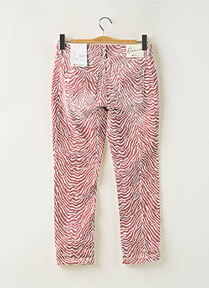 Pantalon slim tissage popeline taille normale rouge STREET ONE femme
