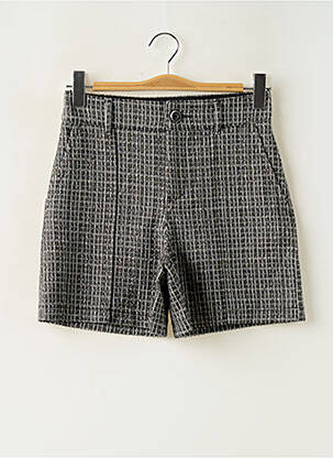 Short fermeture zippée sous rabat boutonné taille normale noir STREET ONE femme