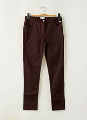 Pantalon slim marron AGATHE & LOUISE pour femme seconde vue