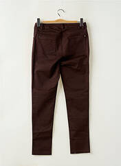 Pantalon slim marron AGATHE & LOUISE pour femme seconde vue