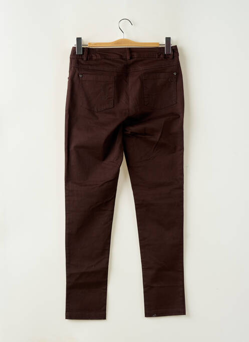 Pantalon slim marron AGATHE & LOUISE pour femme