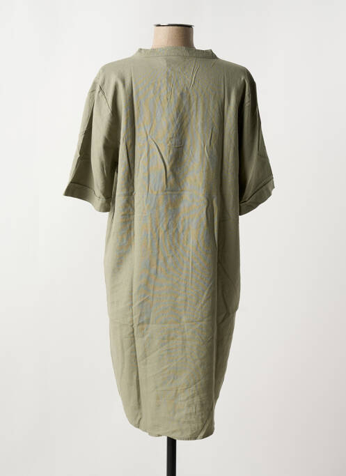 Robe courte vert ICHI pour femme
