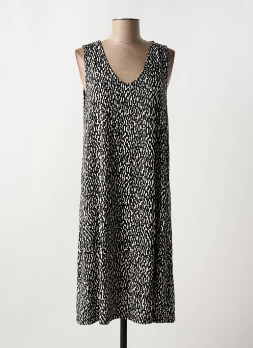 Robe mi-longue noir STREET ONE pour femme