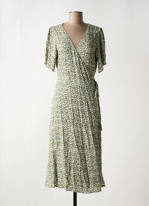 Robe mi-longue vert FREEMAN T.PORTER pour femme