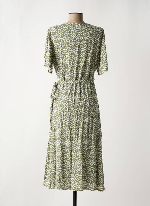 Robe mi-longue vert FREEMAN T.PORTER pour femme