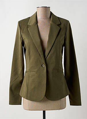 Blazer coupe cintrée vert ICHI femme